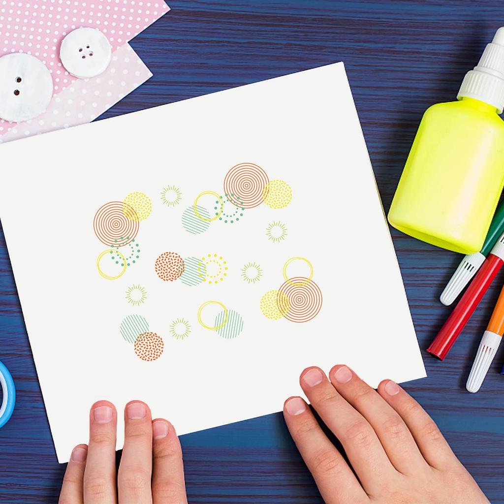 BENECREAT Clear Silicone for and Albums Stamp, Stamp, Flower, Round, Transparent, Planners, Seals, Scrapbooking, Calendars,