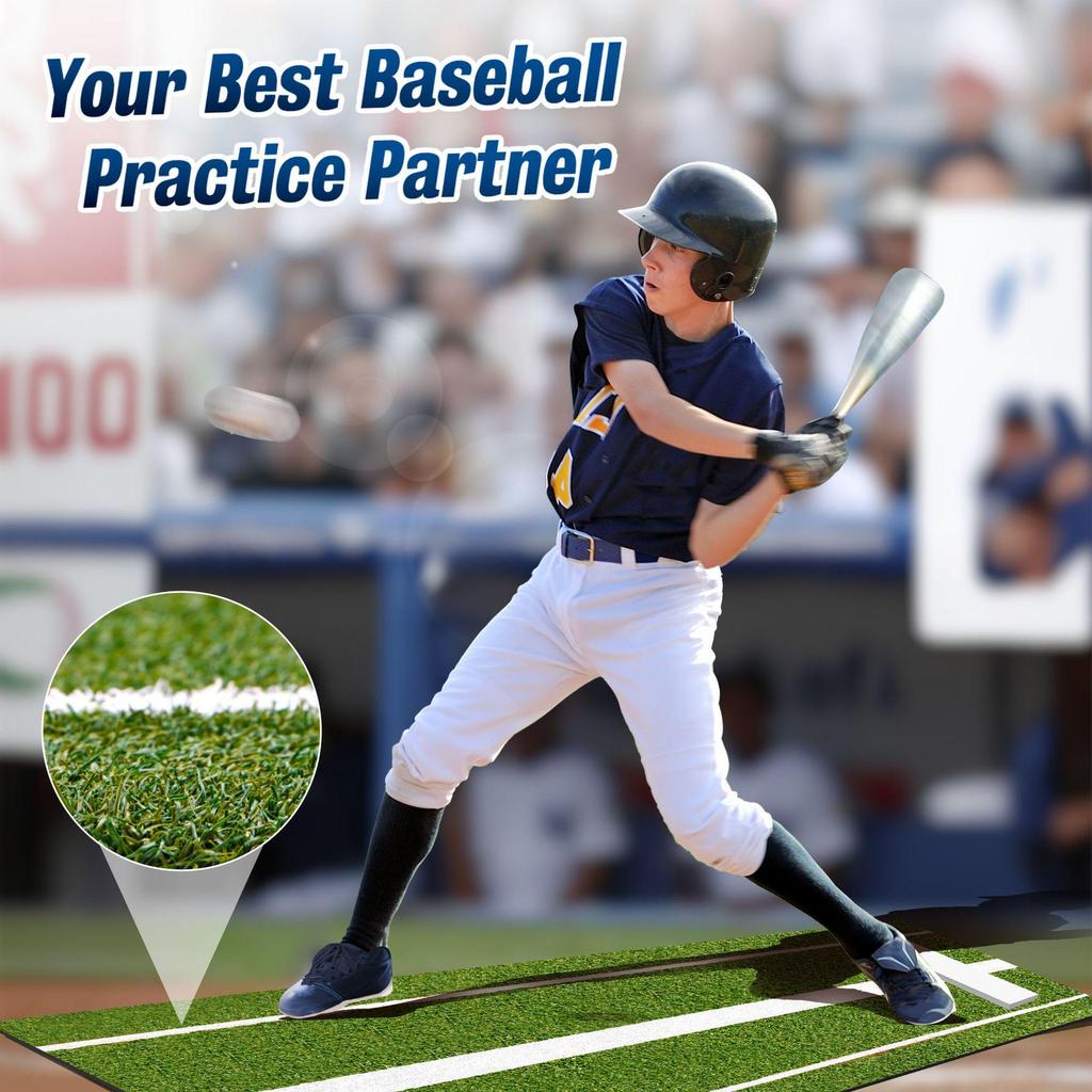 Cross-Border Baseball & Softball Pitching and Hitting Practice Mat