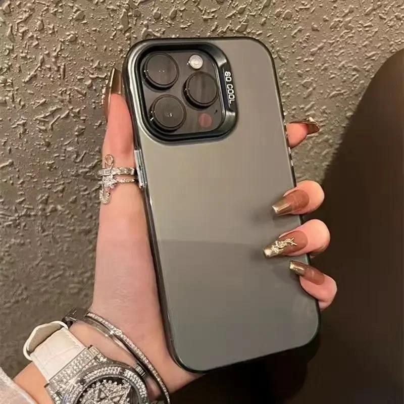 Luxury Fashion Shockproof Slim Full Lens Protection Phone Case For iPhone 17 Air 16 E 15 14 13 12 11 Pro Max Plus Mini SE Cover