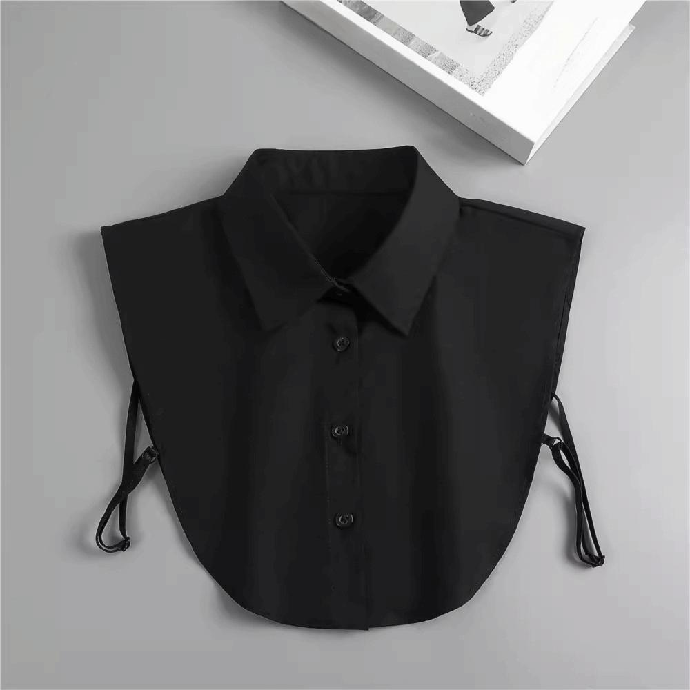 Versatile Half Shirt Style Fake Collar Adjustable Straps Detachable Collar  Women Men