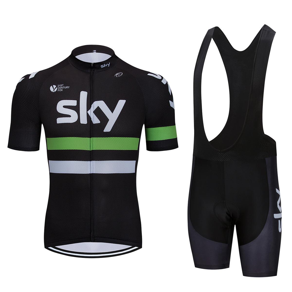 

Bicycle Clothing Sky Team Mountain Bike Bicycle Team Edition Cycling Suit Set Strap Short Sleeve Set 2026 Summer Breathable Cycling Suit Set 5XL