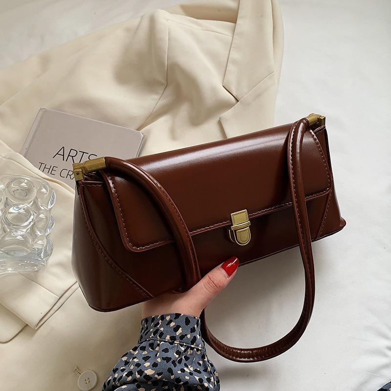Korean Style INS Fashion Versatile Trendy Women's Bag Small Square Bag Solid Color Casual Versatile Business Women's Bag Underarm Bag
