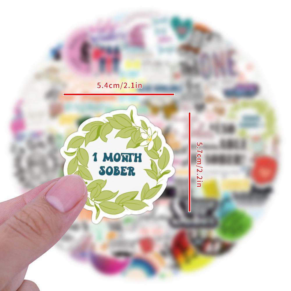 60 New Sober Graffiti Stickers Decorate Suitcase Refrigerator Water Cup Waterproof Stickers