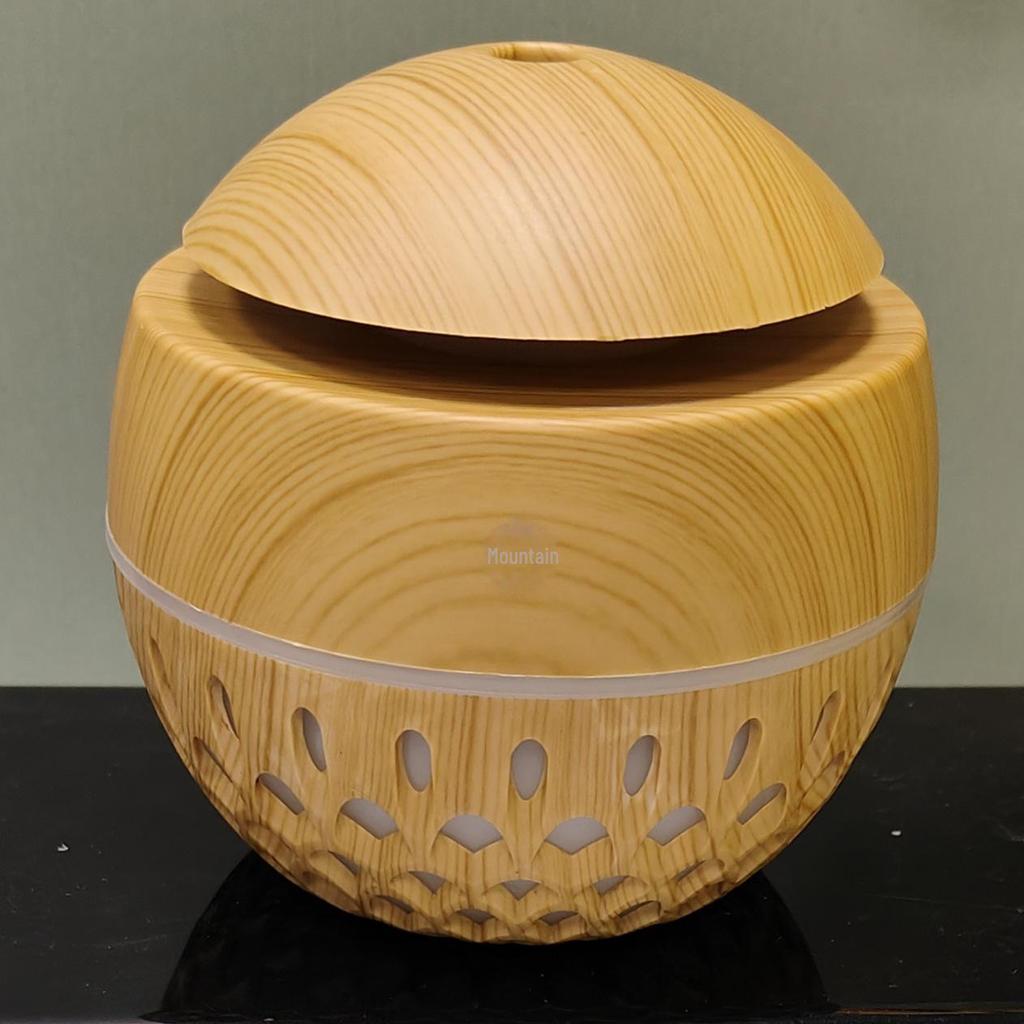 Creative USB Fog & Wood Grain Aromatherapy Humidifier with Custom Logo Option