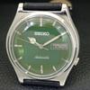 Seiko AUTOMATIC 7009A VINTAGE JAPAN MENS GREEN COLOR DIAL WATCH A701409-5 R206b-a701409