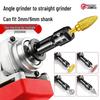 Multi-functional Straight Grinder Conversion Head: Cutting, Grinding & Polishing Set with Variable Speed
