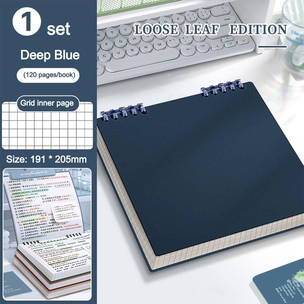 Color Loose-leaf Notebook 120 Pages Hand Account Book Multifunctional Diary Book School Office