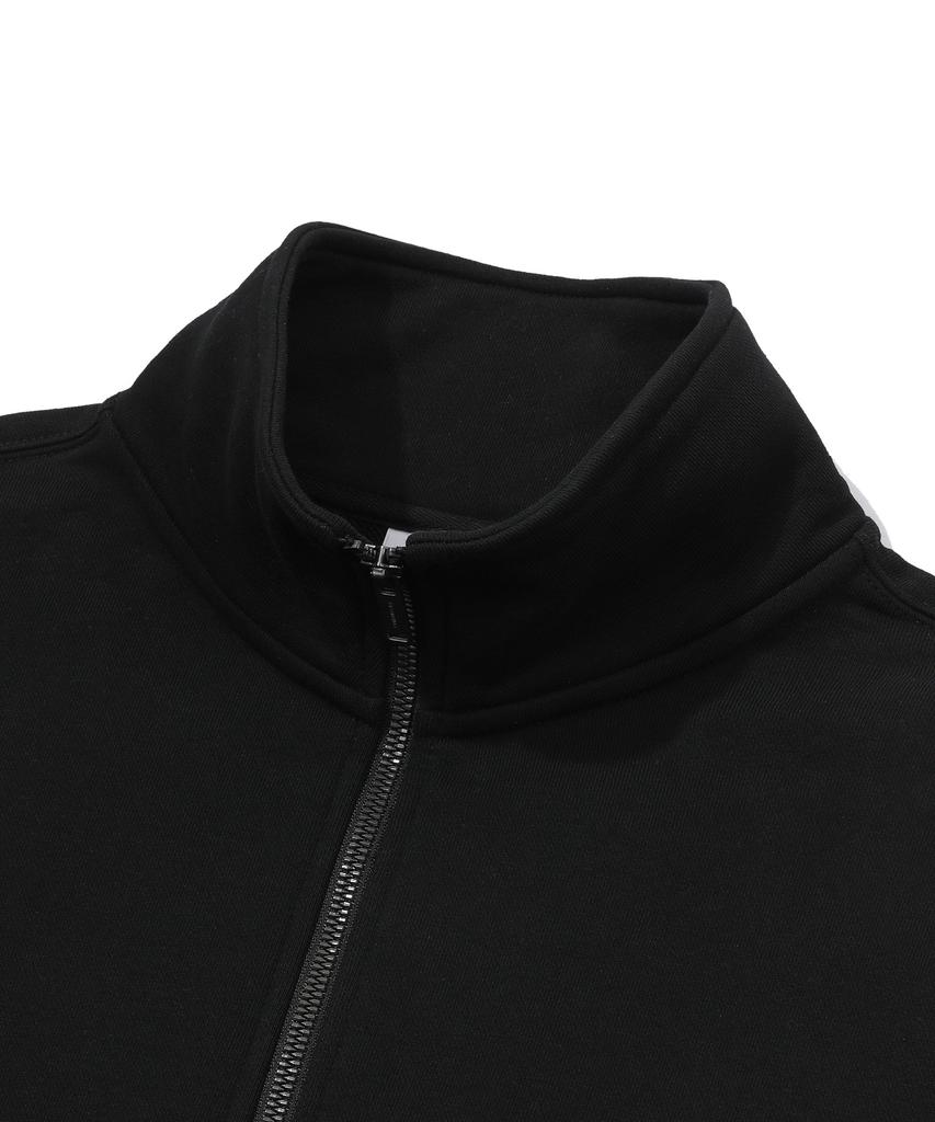 BEENTRILL Essential Hashtag Half Zip Sweatshirt (Black)
