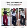 Gram Windproof Overalls Women's Autumn and Winter Casual High Waist Loose Wide Leg Straight Trousers Paratrooper Mountaineering Trousers