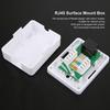 2Pcs Cat6 RJ45 Surface Mount Box Non-Shielded Single Port Mount Box  Network Installation
