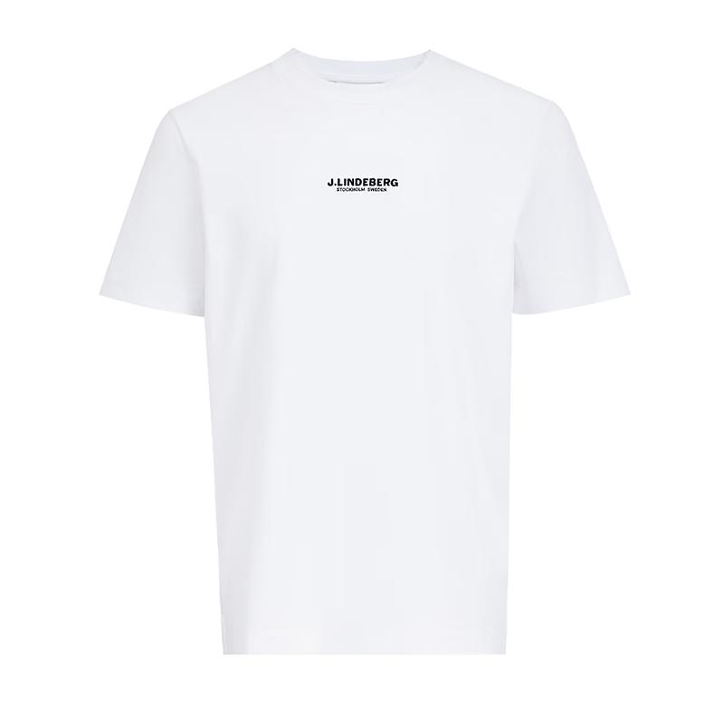 J.LINDEBERG Herren Logo Rundhals Kurzarm T-Shirt