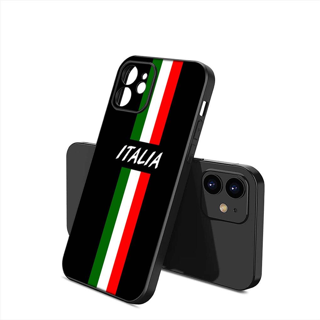 

Italy Italia Flag Soft Silicone Cover for Apple iPhone 15 14 Plus 13 12 Mini Pro Max XR + 13Pro 14+ 15+ Casing Phone Case iPhone 15 Pro
