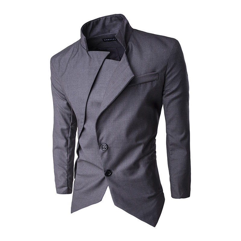 asymmetrical suit jacket