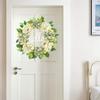 Simulation Wreath Door Decoration Vintage Hydrangea Wreath Wall Hanging Welcome Wreath