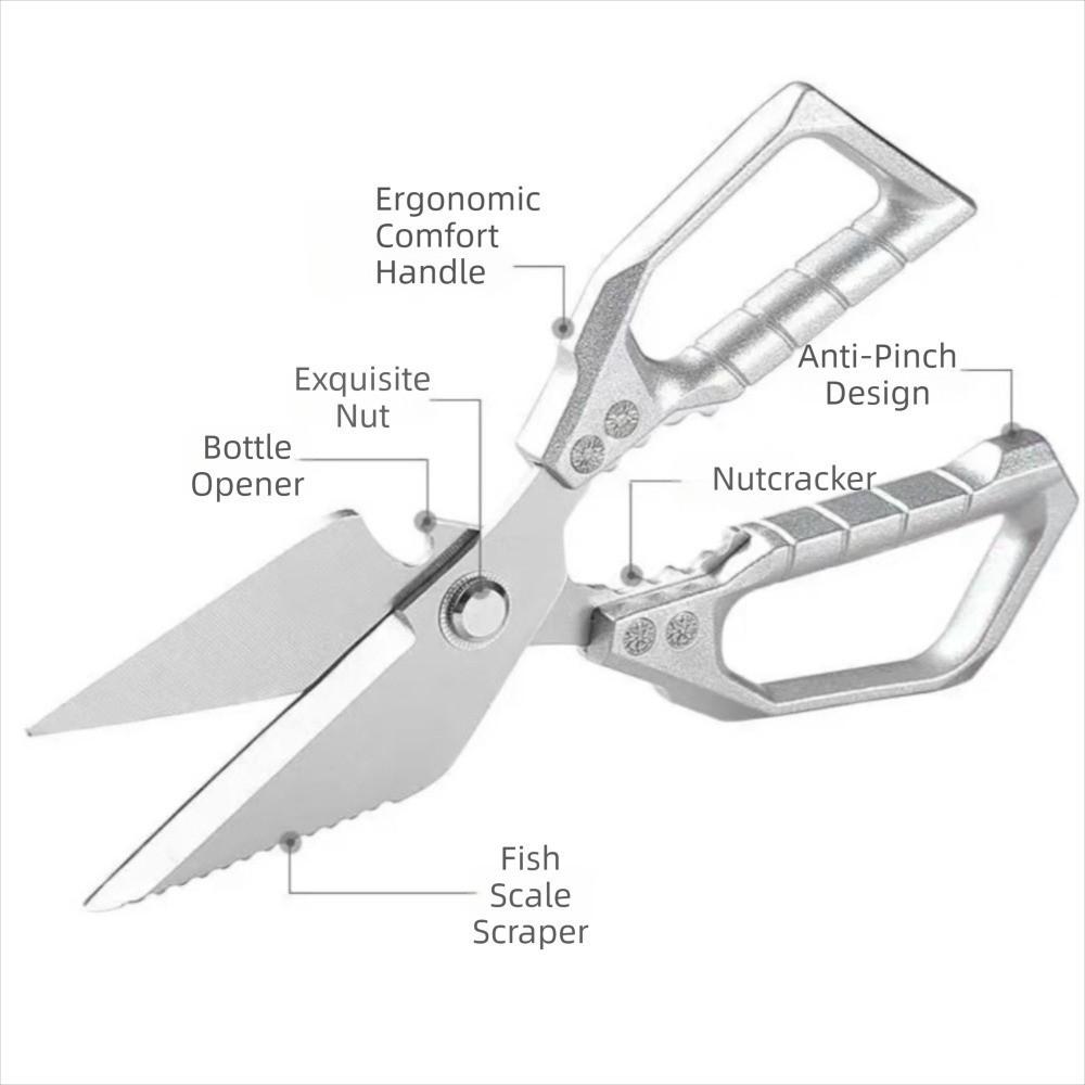Heavy Duty Poultry Shears Ultra Sharp Meat Cutter Scissors Boning Scissors  For Kitchen