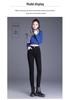 Jeans Skinny Negros de Cintura Alta para Mujer: Pantalones de lápiz adelgazantes, elásticos y que realzan el trasero para primavera/otoño