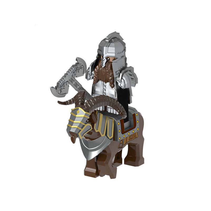 

Дикий Кабан Козёл Монтаж Животные Кино Монстр Гном Воин Железная Стопа Датчанин лидер Гномов Строительные блоки Игрушки Для детей