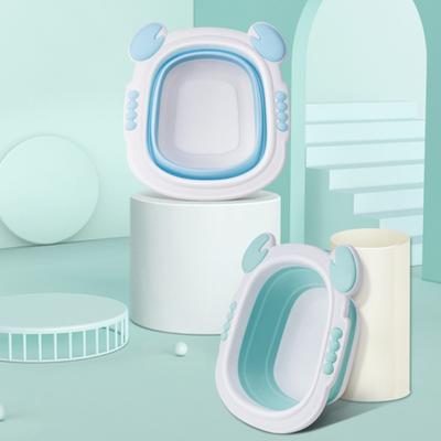 PP+TPR Baby Washbasin Crab Shaped Baby's Fart Washing Basin New Folding Bathtub  Baby