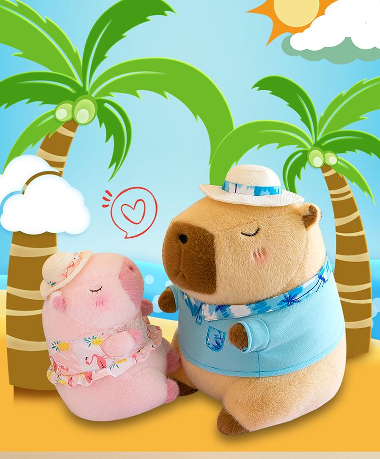 Adorable Capybara & Bear Plush Toy - Perfect Birthday Gift
