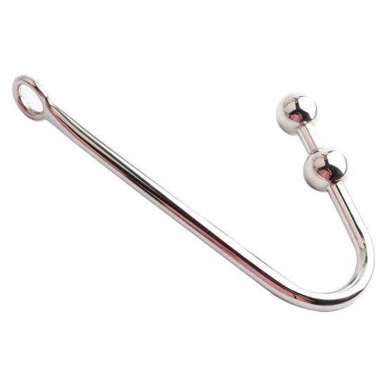 Vintage Prostate Anal Deep Insertion Hook Safe Silver Color Anal Hook Stimulator Toy