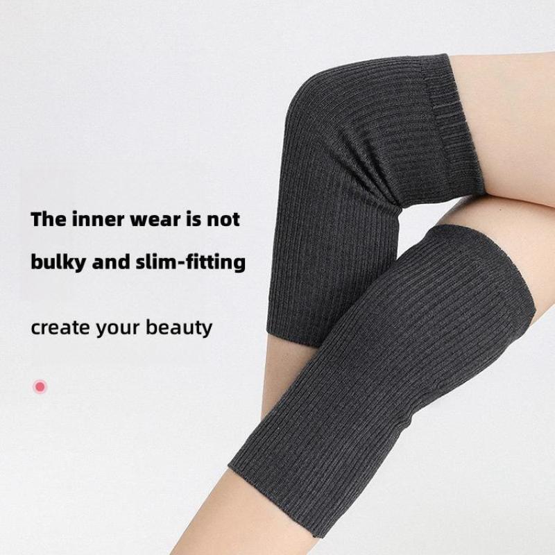 

1 Pair Warm Soft Cashmere Calf Support Features Suitable For Joint Pain Tendonitis Arthritis Wool Knee Ergonomic Support Men Women Cycling Leg XL серый