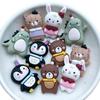 10Pcs New Cute Resin Mini Cartoon Animal Series Flat Back  Scrapbooking DIY Jewelry Craft Decoration Accessories