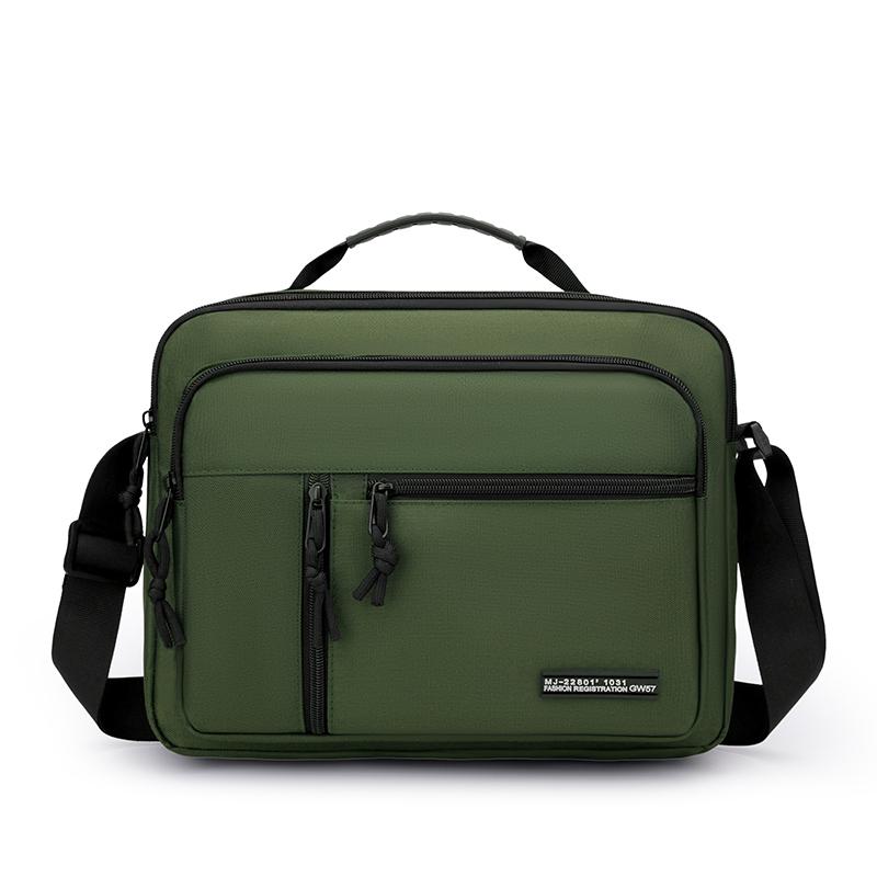 Men's Large Capacity Waterproof Shoulder Bag – Wear-Resistant Crossbody Messenger with Multi-Pockets for Business