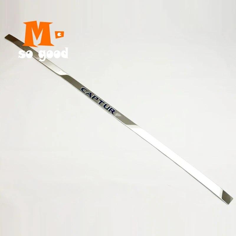 Fit For Renault Captur Stern Door Stainless Steel Back Door Trim Car Styling Accessories 2015 2016 2017 Sticker Shell