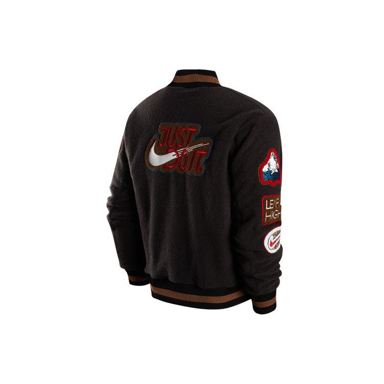 Nike CNY Year of the Rabbit Embroidered Letter Fleece Collar Jacket V1 Men Outerwear Black FD4060-010