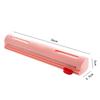 Plastic Wrap Dispenser with Slide Cutter Reusable Foil & Sealing Film Cutter Kitchen Storage Accessory Adjustable Length