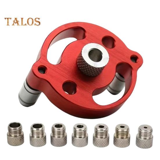 

Инструмент для позиционирования сверла по дереву, локатор с втулками для сверла, простой в использовании многофункциональный набор для вертикального сверления карманных отверстий своими руками красный