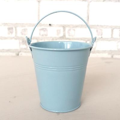 1 Adet Renkli Küçük Kova Küçük Demir Kova Oyuncak Kova Plaj Kovası Mini Saklama Kovası Sukulent Saksı Kovası
