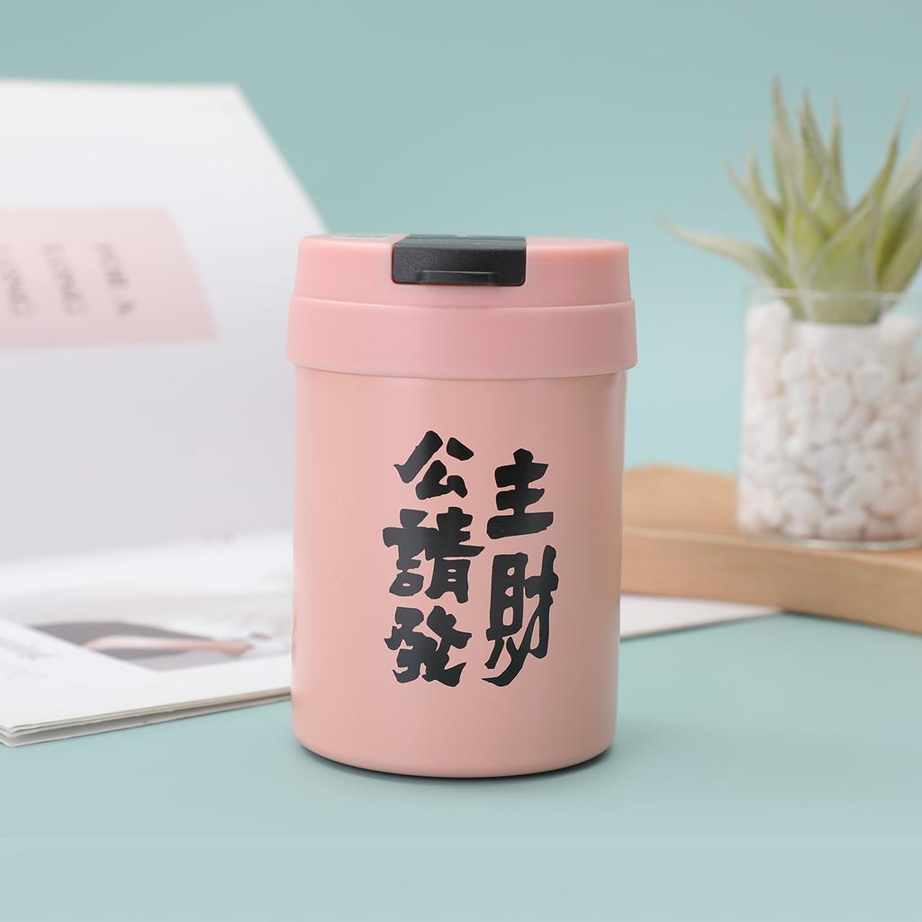 Ins Wind Belt Straw Ton Ton Cup 316 Stainless Steel Double Drink Thermos Cup Large Capacity Student Outdoor Coffee Cup