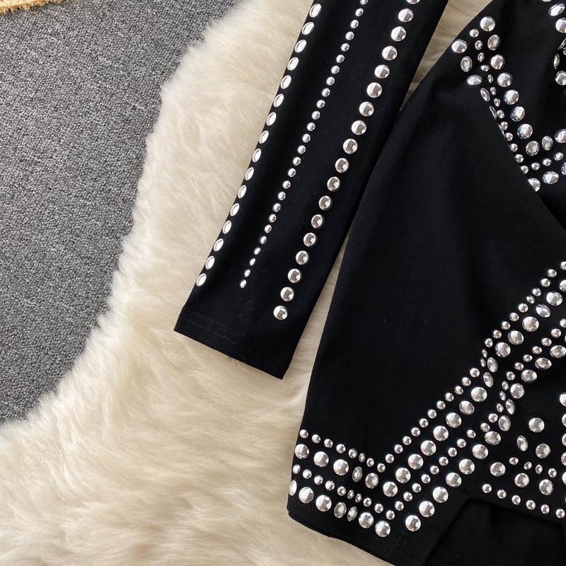 Корейская мода с длинным рукавом и воротником-стойкой — фото 6