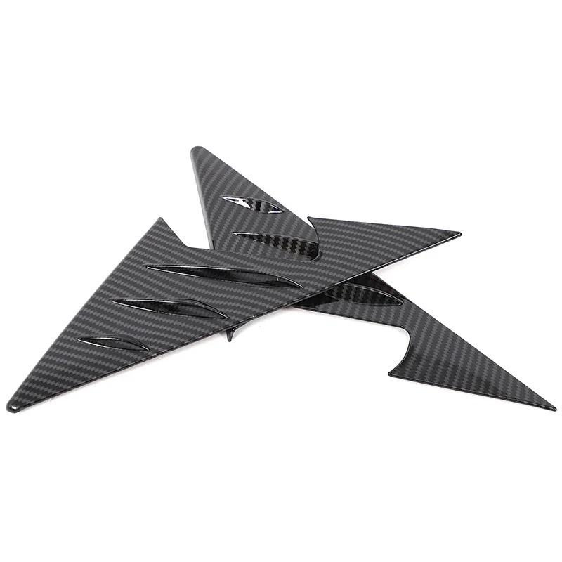 Exterior Car Accessories For BMW 5 Series G30 2018- ABS Car Rearview Mirror Side Triangular Spoiler Trim Panel Cover