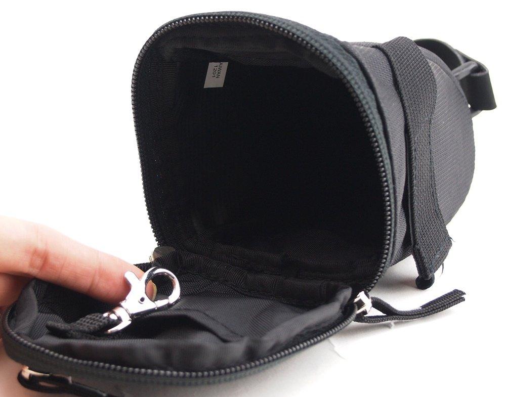 Ostrich Saddle Bag Black [SP-505]