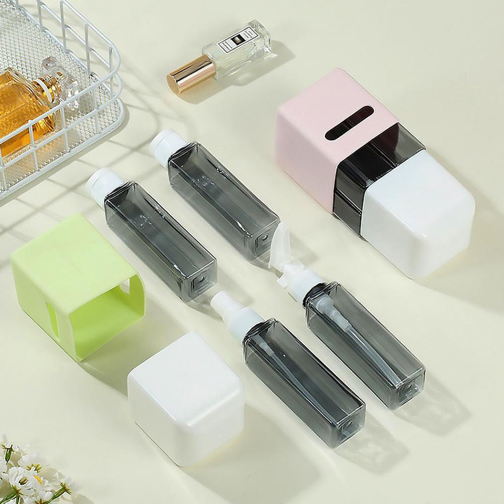 4 In 1 60ml Travel Bottle Set Refillable Combination Leakproof Toiletry Container For Perfume Shampoo Conditioner Lotion Travel