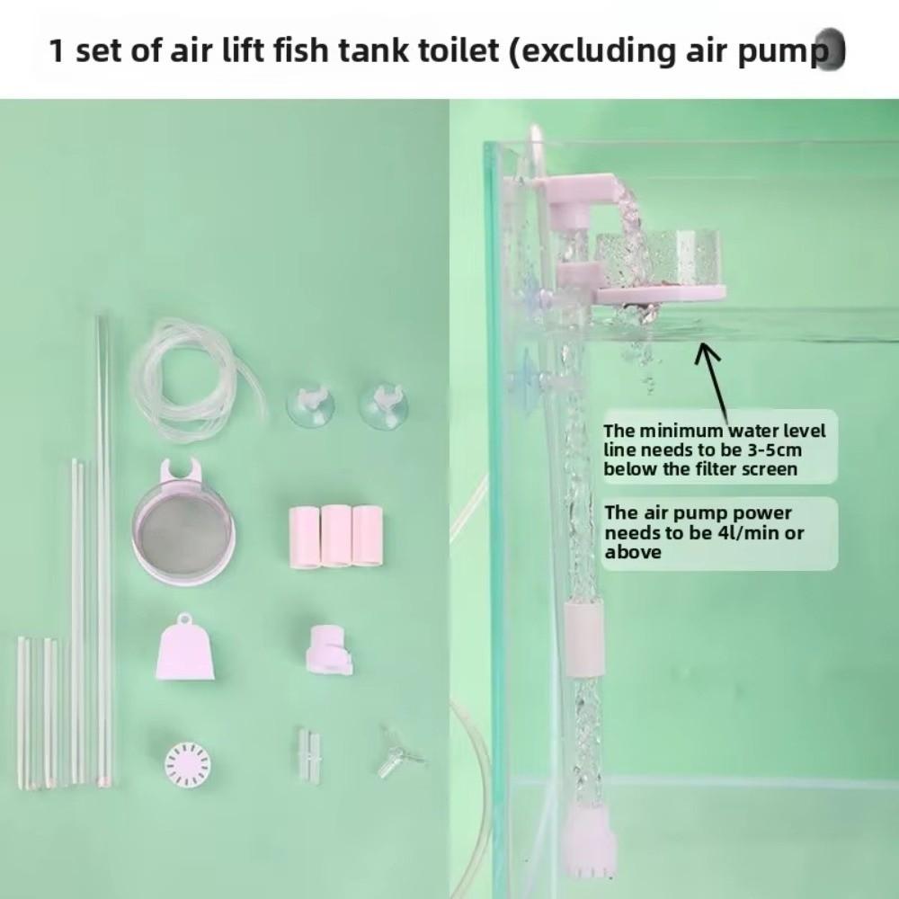 Detachable Fish Tank Waste Collector Water Filtration Fish Poop Cleaner  For Aquascape