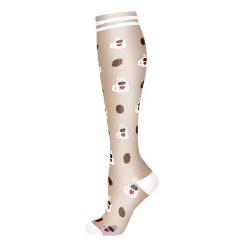 New Compression Socks Sports High Running Marathon Recovery Outdoor Cycling Hiking Riding Non-slip Stockings High For Men &Women