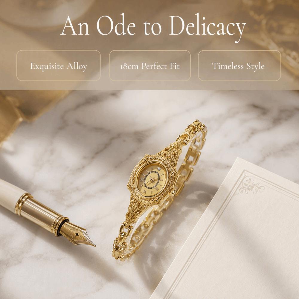 Luxury Ladies Watch Vintage Women's Watch Minimalist Fashion Wristwatch Casual