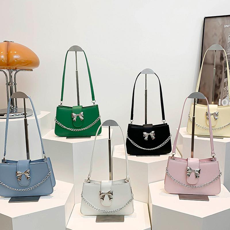 Korean Style Girl Princess Bag Cute Sweet Bow Chain Crossbody Bags for Girls Bowknot Hand Bags Purses and Handbags Gift KTB