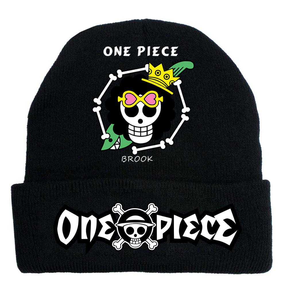 One Piece Anime Knit Hat: Warm Velvet Lined, Rolled Brim, Adult Outdoor Beanie