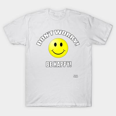 T Shirt Women Dont Worry Be Happy T Shirt Harajuku Print Kawaii Tshirt Summer Short Sleeve Female T-Shirt Top Tee