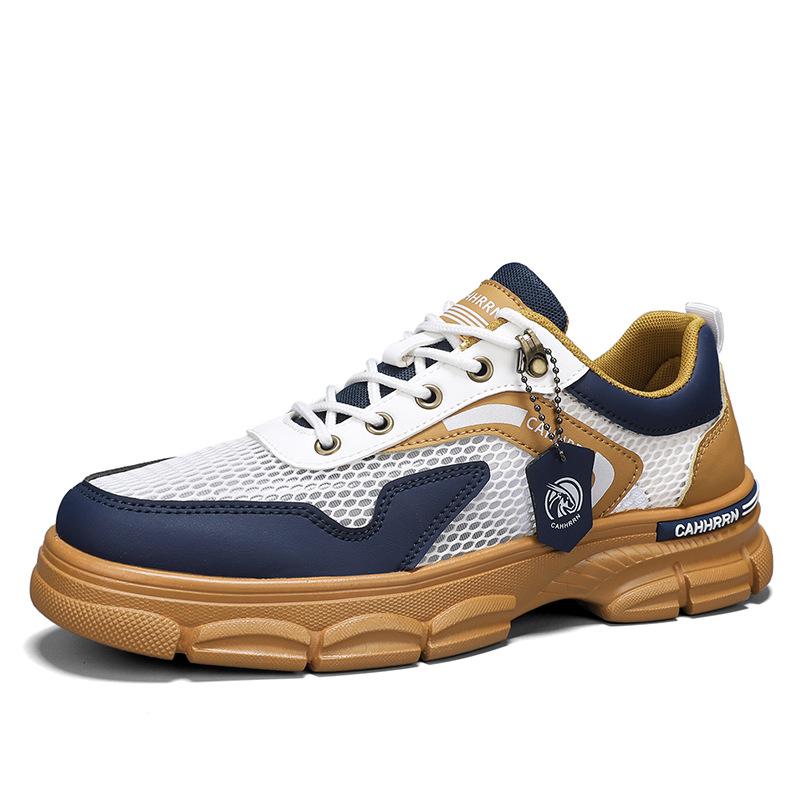 

Men s sports shoes summer 2025 new hollow mesh breathable casual shoes platform trend youth men s shoes 44