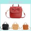 Stilvolle Kinder-Handtasche mit Schleife für Mädchen, niedliches, leichtes PU-Material, modisches Design