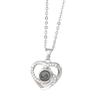 100 Language 'I Love You' Projection Pendant Necklace - Deer Design Birthday Gift for Women