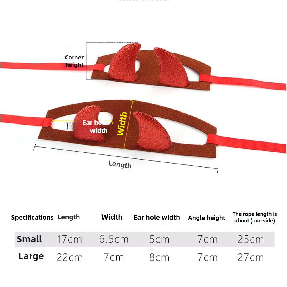 Pet Cat Horn Wings Two-piece Set Clothing Pet Transformation Outfit Horn Bat Funny Costume Cat Demon Halloween Funny Pet Clothes