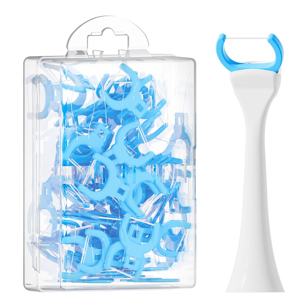 

Replacement Flosser Brush Heads Compatible with Philips Sonicare Electric Toothbrush Handle, 50 Pcs Clean Dental Floss Picks Kit
