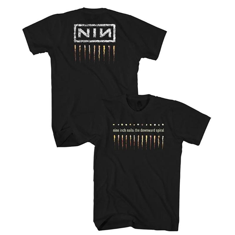 2026 Men Women Nine Inch Nails NIN Rock Band Graphic T Shirt O Neck Short Sleeve Loose Fit Casual Summer Streetwear Unisex Daily Wear Tops Tees