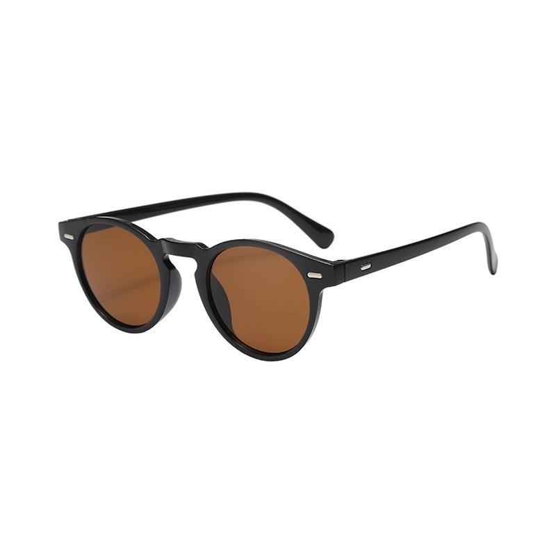 Trendy Green Retro Sunglasses Small Frame Unisex Fashion Rice Nail Sun Glasses for Women Men